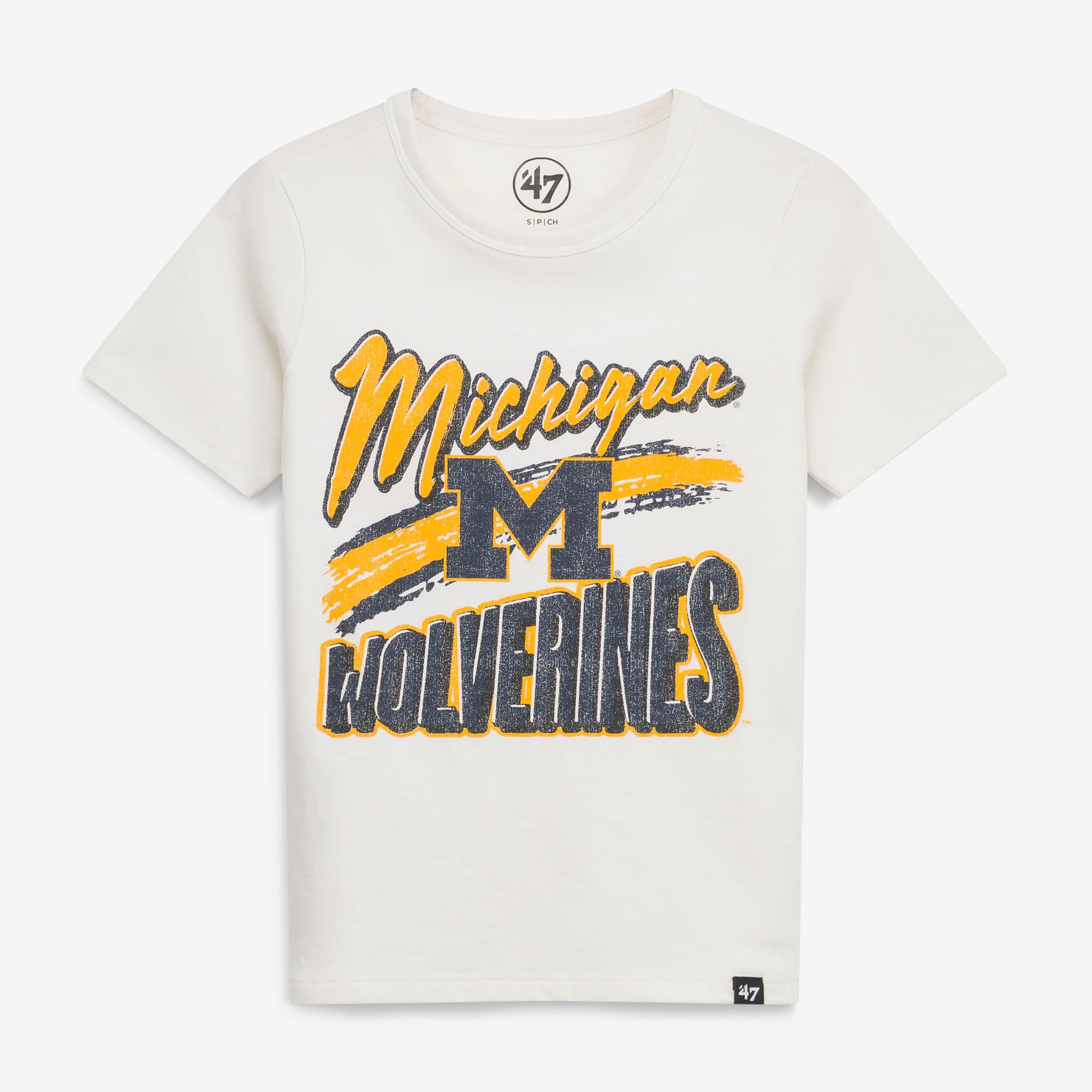 Youth '47 Cream Michigan Wolverines Dime Time Franklin T-Shirt