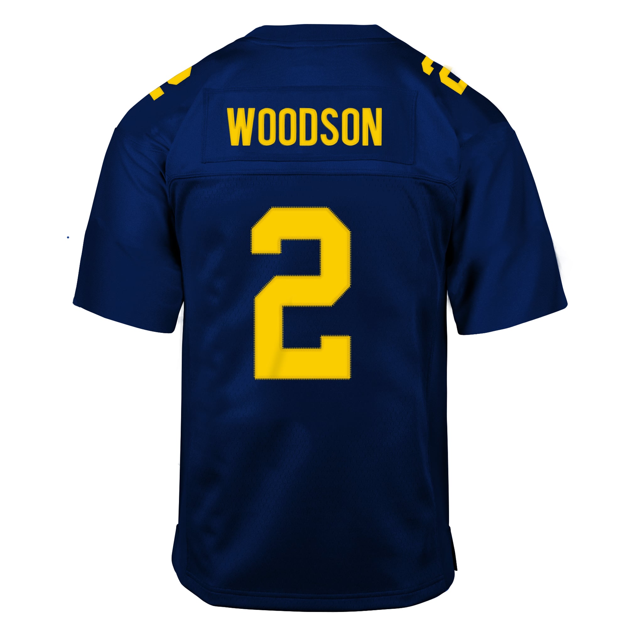 Maillot de football rétro Mitchell & Ness Charles Woodson bleu marine des Michigan Wolverines 1997 pour jeunes
