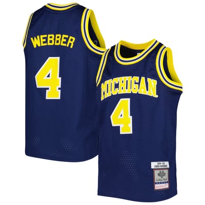 Chris Webber Michigan Wolverines Mitchell & Ness Youth Swingman Replica Jersey - Navy
