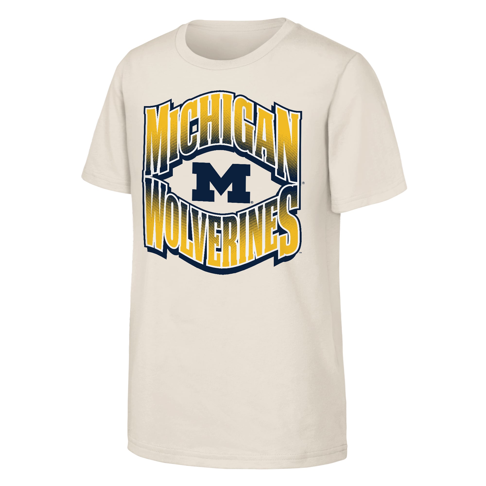 T-shirt universitaire Outerstuff Natural Michigan Wolverines pour jeunes
