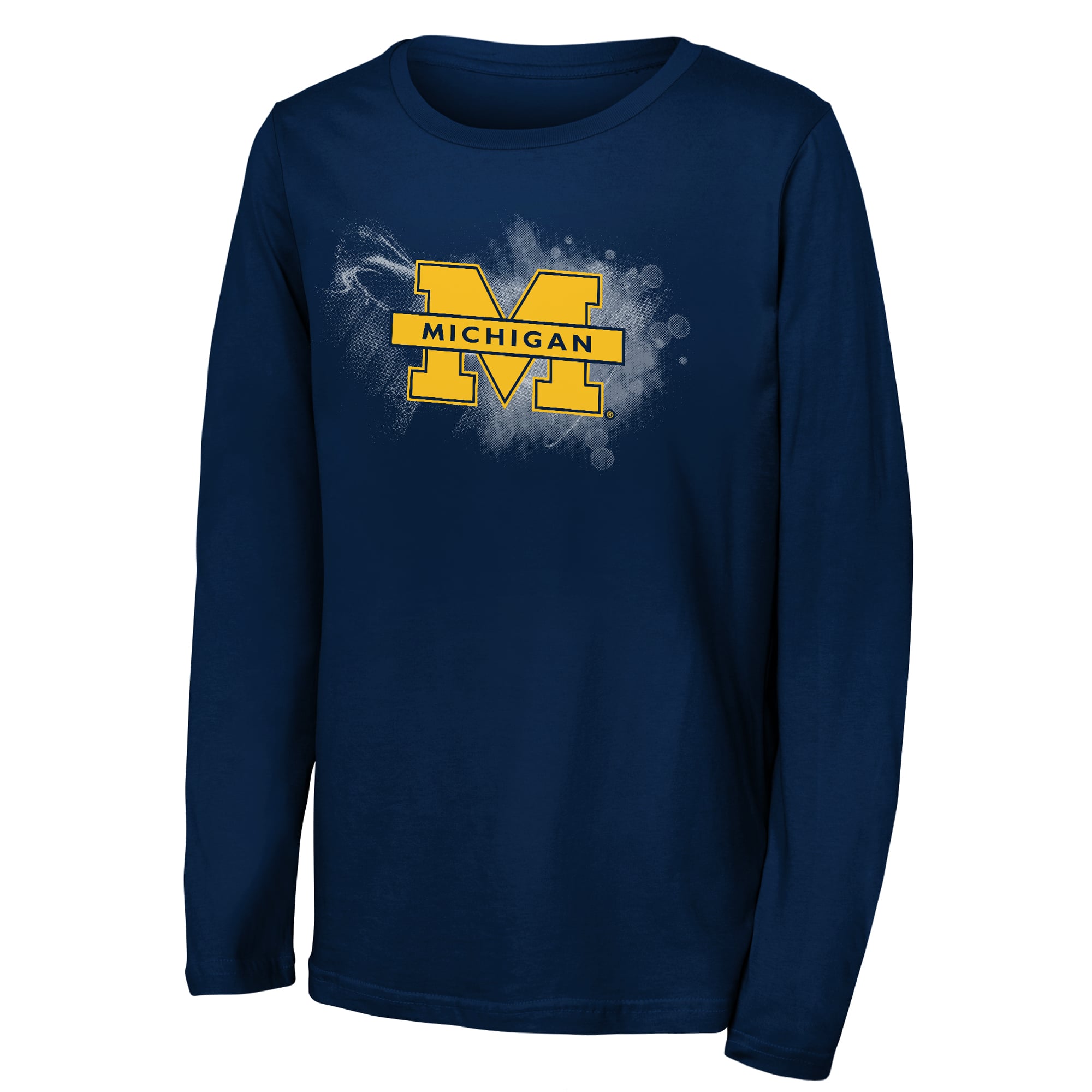 T-shirt à manches longues Youth Outerstuff Navy Michigan Wolverines Full Steam