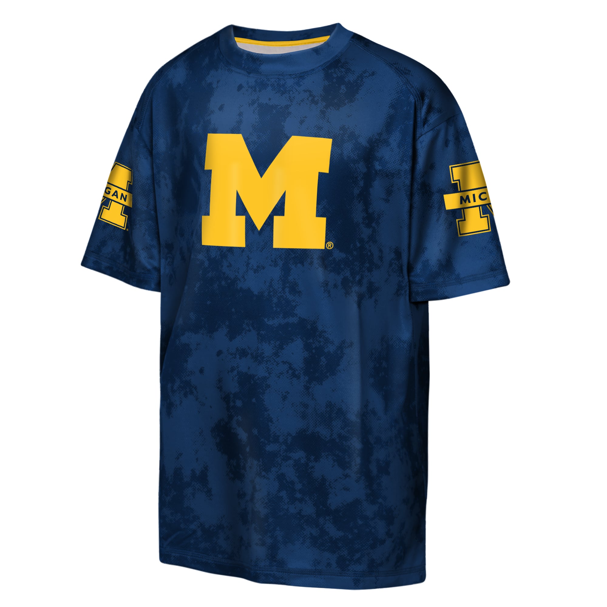 T-shirt sublimé Outerstuff bleu marine Michigan Wolverines Off-Side pour jeunes