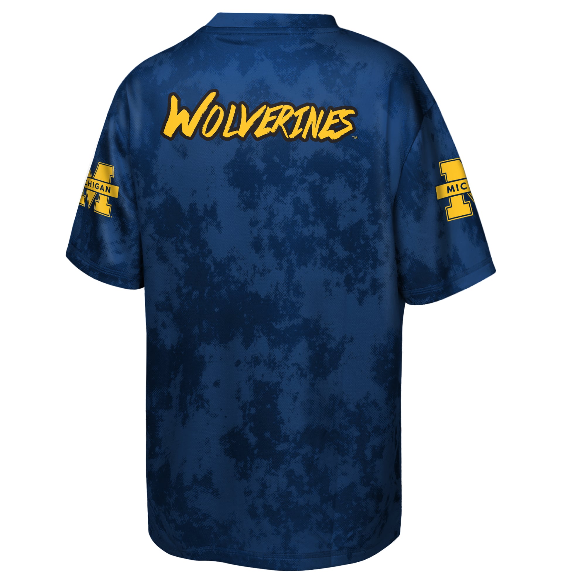 T-shirt sublimé Outerstuff bleu marine Michigan Wolverines Off-Side pour jeunes