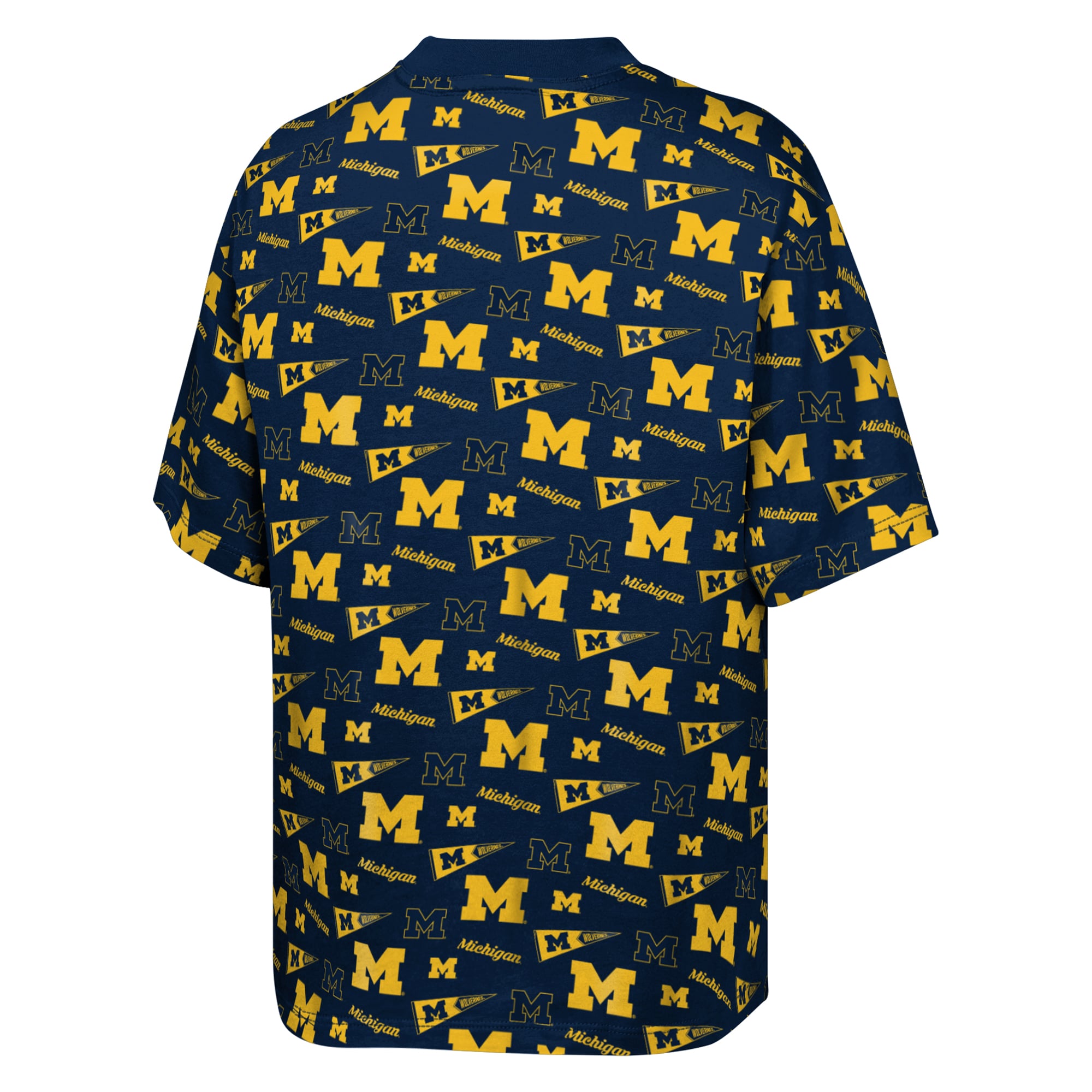 T-shirt imprimé intégral Outerstuff Navy Michigan Wolverines pour jeunes