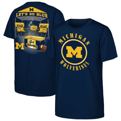  Michigan Wolverines Outerstuff Youth Tailgater Hometown T-Shirt - Navy