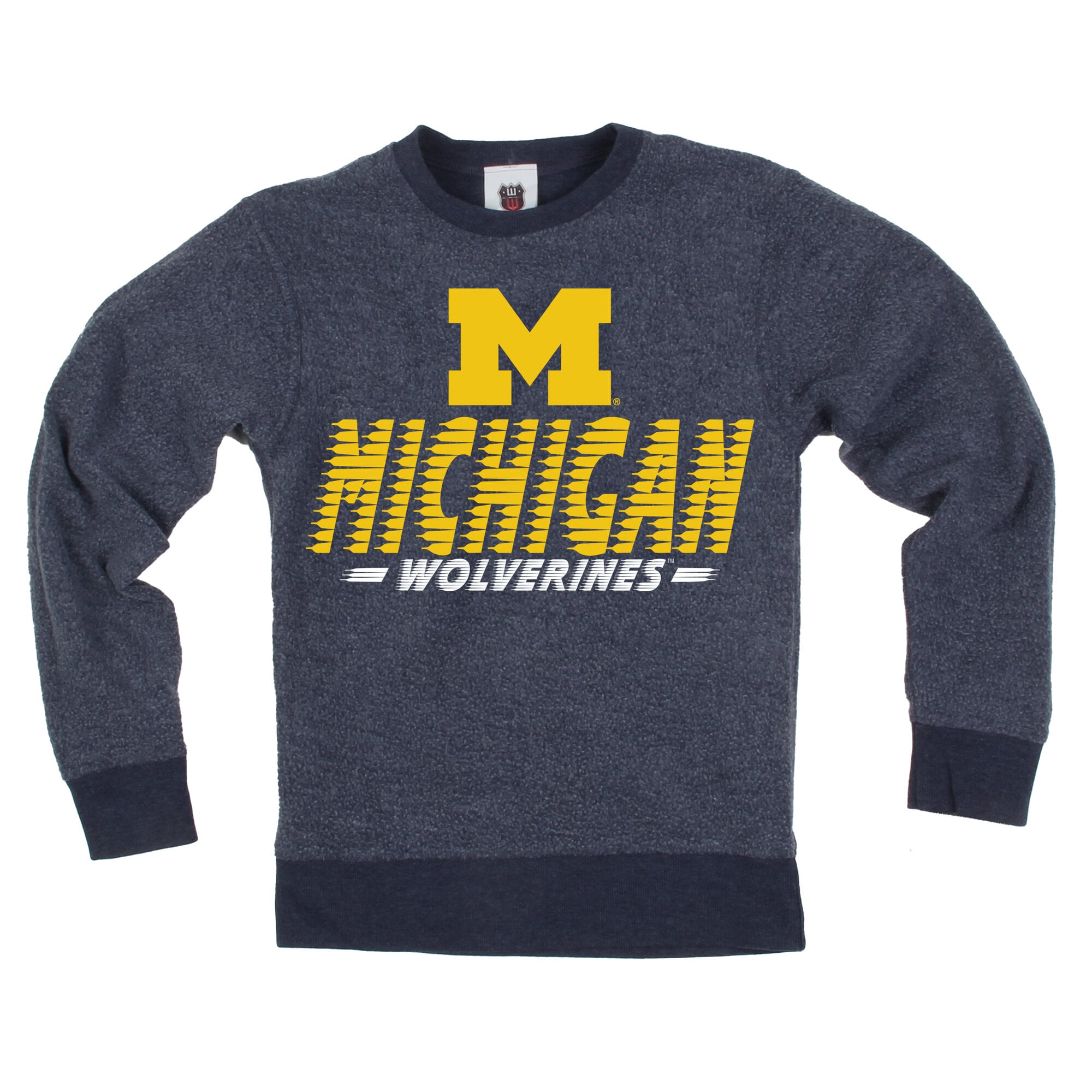 Sweat-shirt réversible Wes & Willy bleu marine Michigan Wolverines pour jeunes
