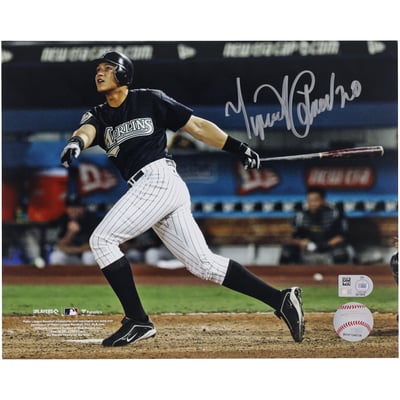 Miguel Cabrera Florida Marlins Autographed Fanatics Authentic 8" x 10" 2003 World Series Hit Photograph