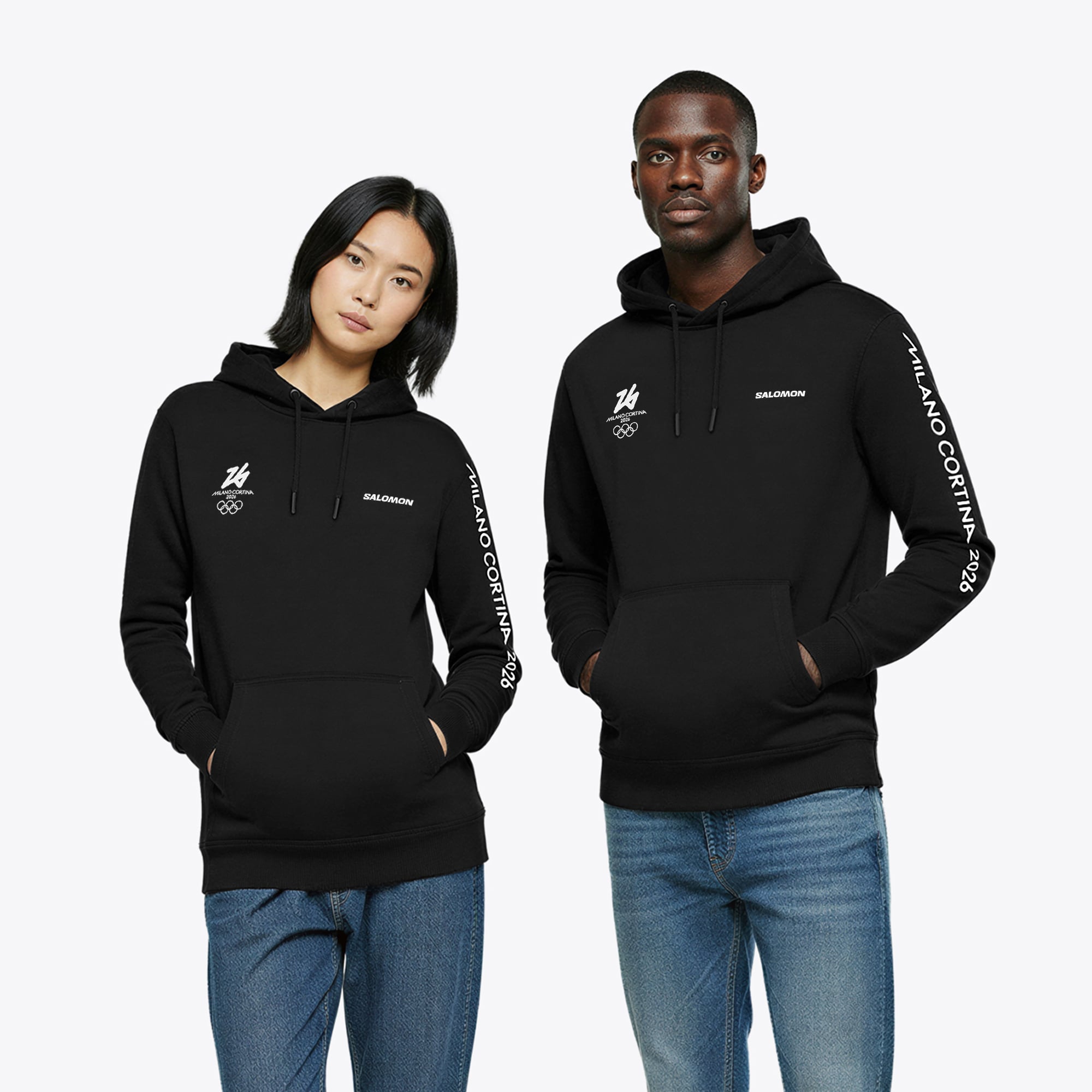 Milano Cortina 2026 Olympics Salomon Logo Graphic Hoodie - Unisex 