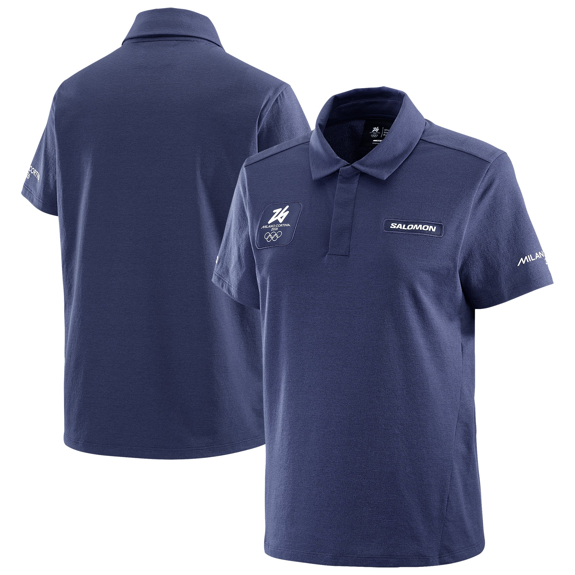 Milano Cortina 2026 Olympics Salomon Trackline Polo - Navy - Womens