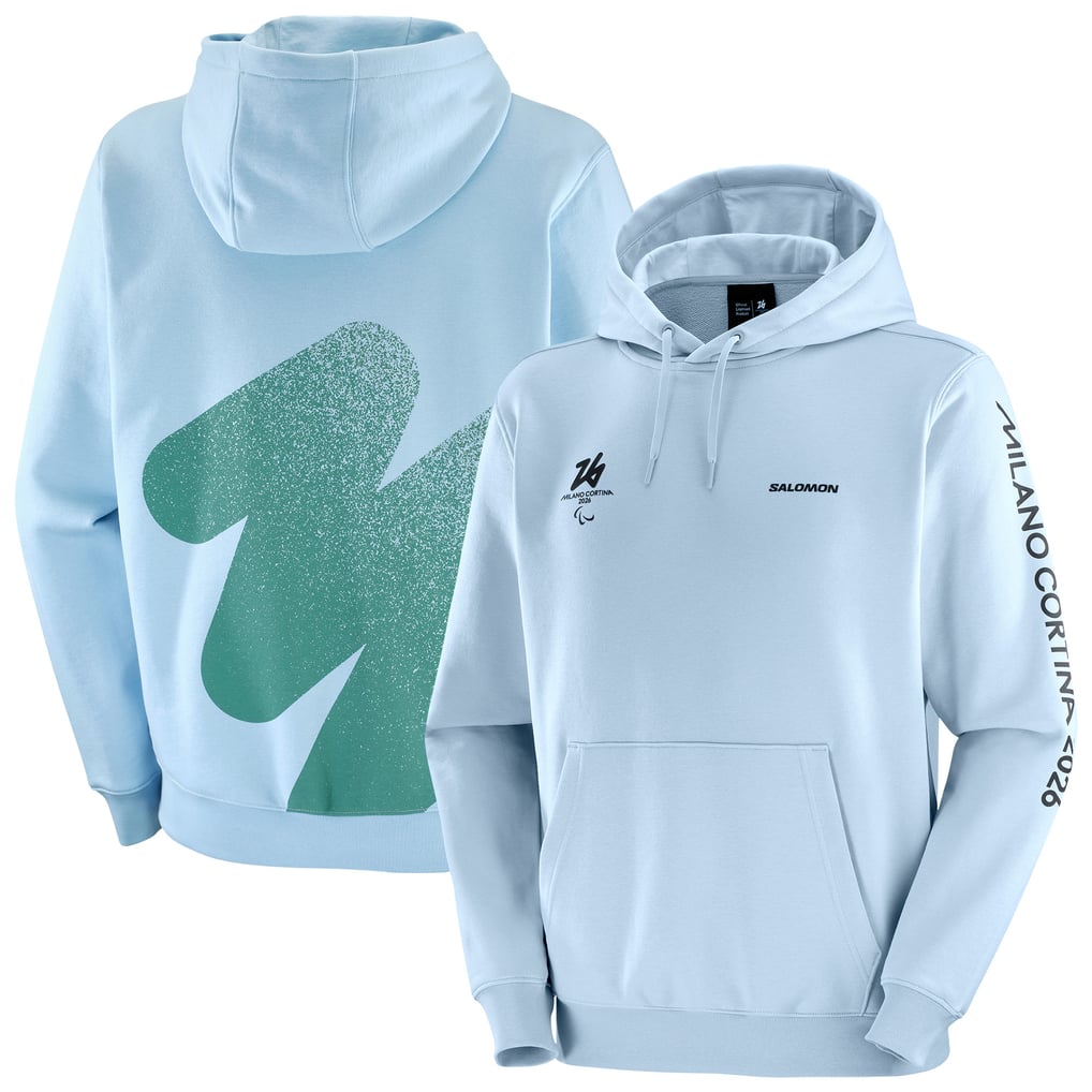 Milano Cortina 2026 Paralympics Salomon Logo Graphic Hoodie - Blue 