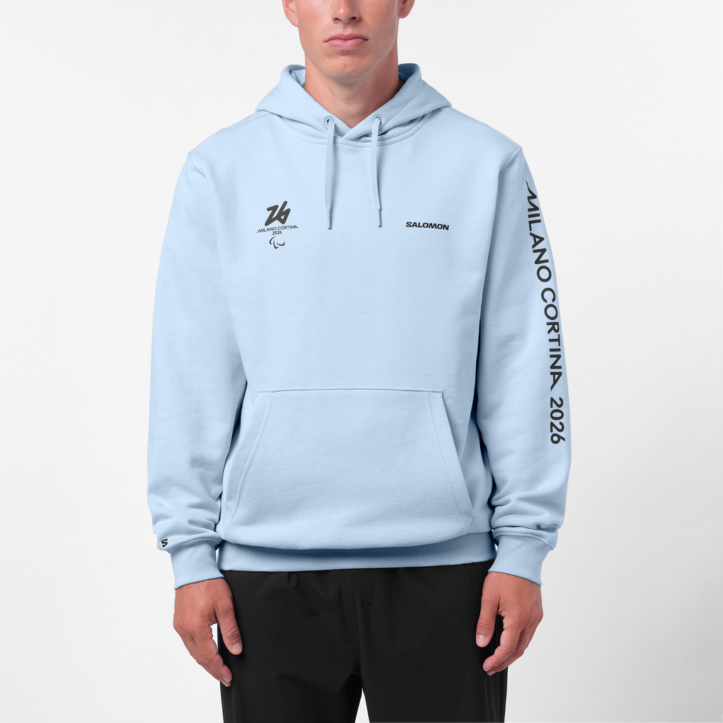 Milano Cortina 2026 Paralympics Salomon Logo Graphic Hoodie - Blue 