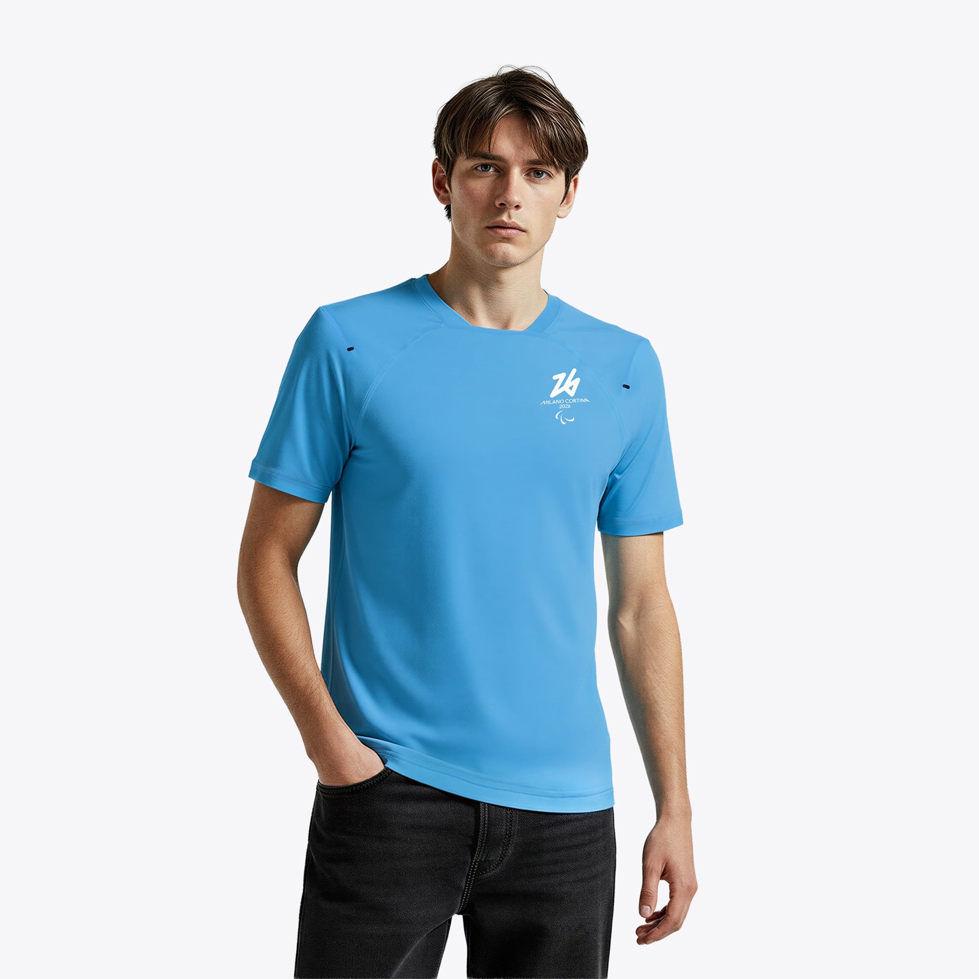 Milano Cortina 2026 Paralympics Tech T-Shirt - Blue