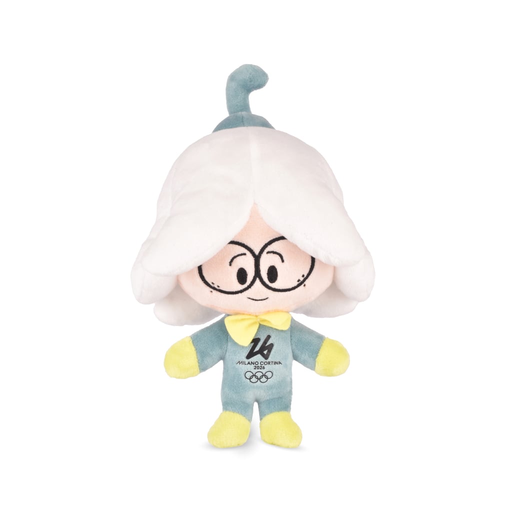 ミラノ・コルティナ2026オリンピック フロー メガネぬいぐるみ - 20cm