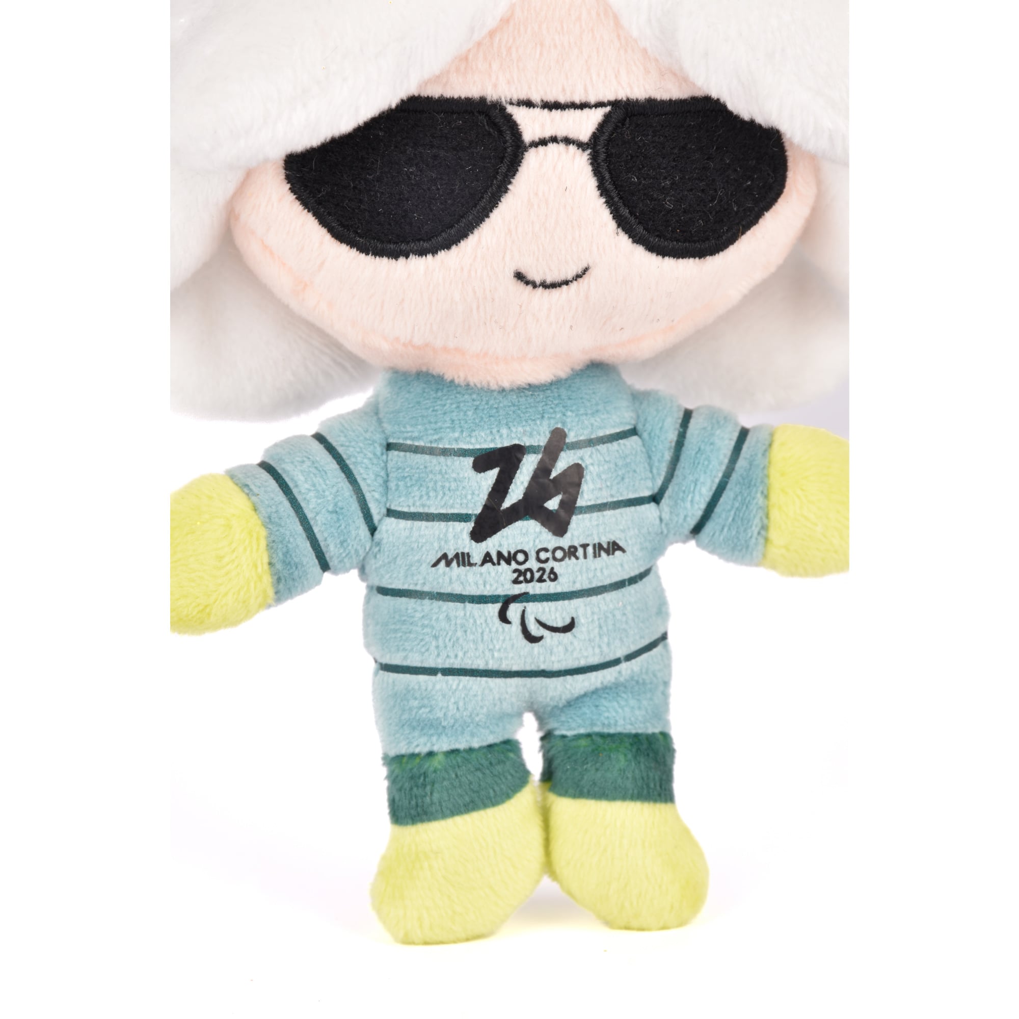 ミラノ・コルティナ2026パラリンピック フロー メガネキーホルダー - 14cm ミラノ・コルティナ2026オリンピック フロー メガネ