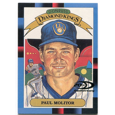 2001 Donruss Diamond Kings Reprints #DKR17 Paul Molitor/1988