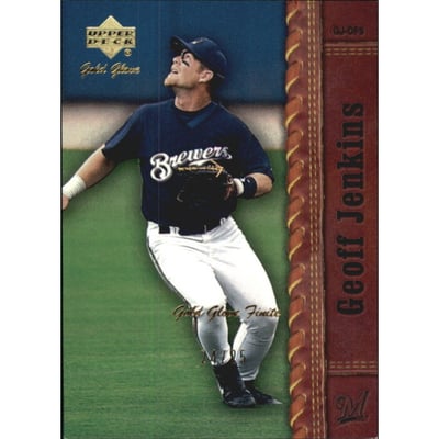 2001 Upper Deck Gold Glove Finite #48 Geoff Jenkins