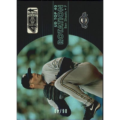 2002 Upper Deck 40-Man Electric Rainbow #1139 Ben Sheets RT