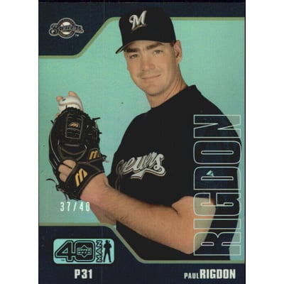 2002 Upper Deck 40-Man Electric Rainbow #544 Paul Rigdon
