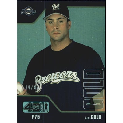2002 Upper Deck 40-Man Electric Rainbow #556 J.M. Gold