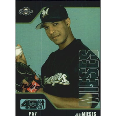 2002 Upper Deck 40-Man Electric Rainbow #558 Jose Mieses