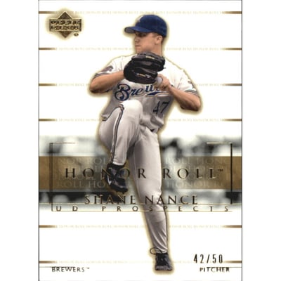 2002 Upper Deck Honor Roll Gold #161 Shane Nance UDP