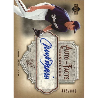 2006 Artifacts Auto-Facts Signatures #CD Chris Demaria/800