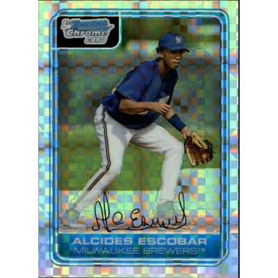 2006 Bowman Chrome Prospects X-Fractors #BC207 Alcides Escobar