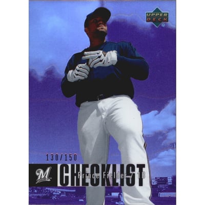 2006 Upper Deck Special F/X Purple #876 Prince Fielder CL