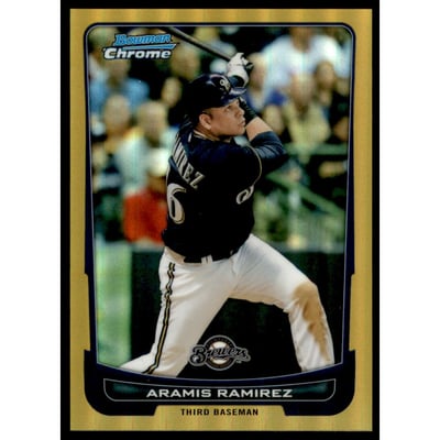 2012 Bowman Chrome Gold Refractors #132 Aramis Ramirez