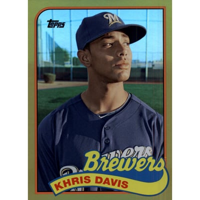 2014 Topps Archives Gold #192 Khris Davis