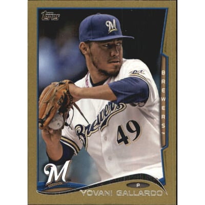 2014 Topps Mini Gold #388 Yovani Gallardo