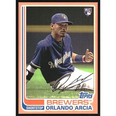2017 Topps Archives Peach #168 Orlando Arcia