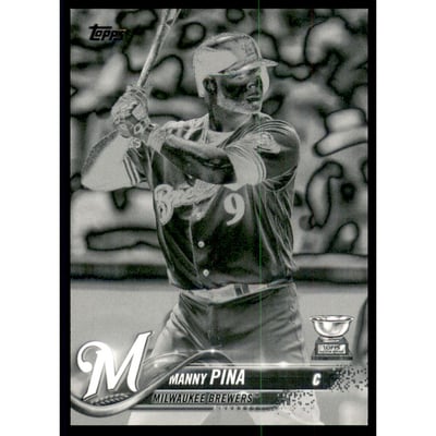 2018 Topps Black and White Negative #637 Manny Pina