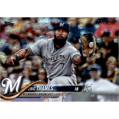 2018 Topps Factory Set Foilboard #615 Eric Thames