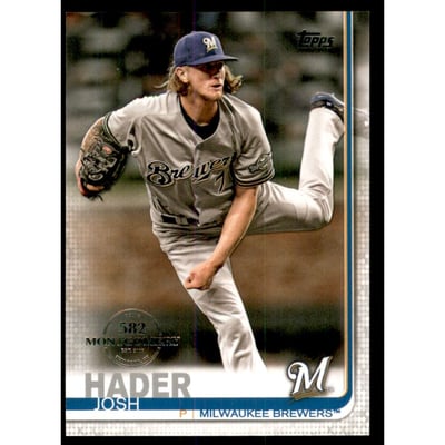 2019 Topps Factory Set 582 Montgomery #30 Josh Hader