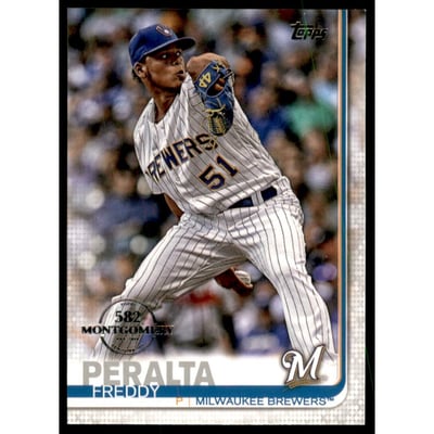 2019 Topps Factory Set 582 Montgomery #627 Freddy Peralta