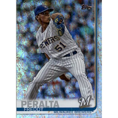 2019 Topps Factory Set Sparkle Foil #627 Freddy Peralta