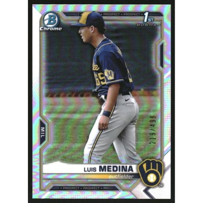 2021 Bowman Chrome Prospects Refractors #BCP202 Luis Medina
