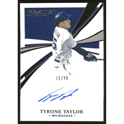 2021 Immaculate Collection Immaculate Signatures #98 Tyrone Taylor/99