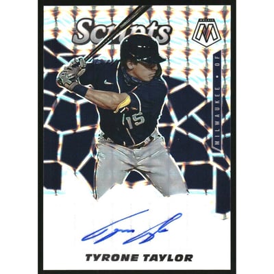 2021 Panini Mosaic Scripts #72 Tyrone Taylor