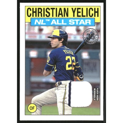 2021 Topps '86 Topps All Star Relics #86ASRCY Christian Yelich