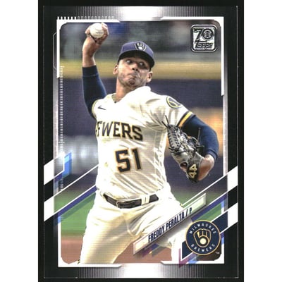 2021 Topps Update Black #US165 Freddy Peralta