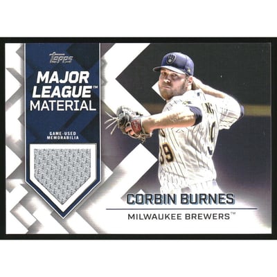 2022 Topps Major League Materials #MLMCBU Corbin Burnes S2