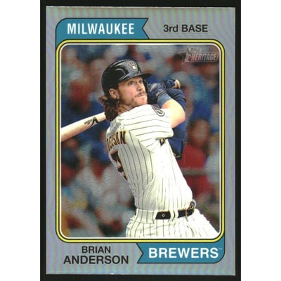 2023 Topps Heritage Chrome Refractors #692 Brian Anderson