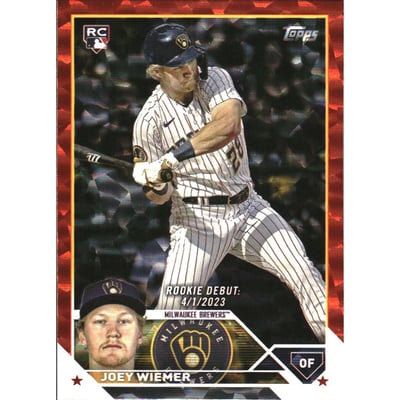 2023 Topps Update Orange Foilboard #US316 Joey Wiemer