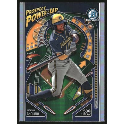 2024 Bowman Chrome Prospect Power-Up #PP6 Jackson Chourio