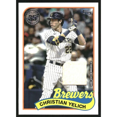 2024 Topps '89 Topps Relics #89R2CY Christian Yelich S2