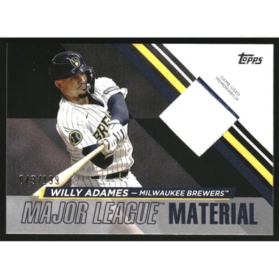 2024 Topps Major League Material Black #MLM2WA Willy Adames S2