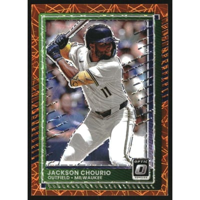 2025 Donruss Optic Orange Velocity #99 Jackson Chourio