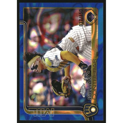 2025 Topps Chrome Blue Lava Refractors #25 William Contreras